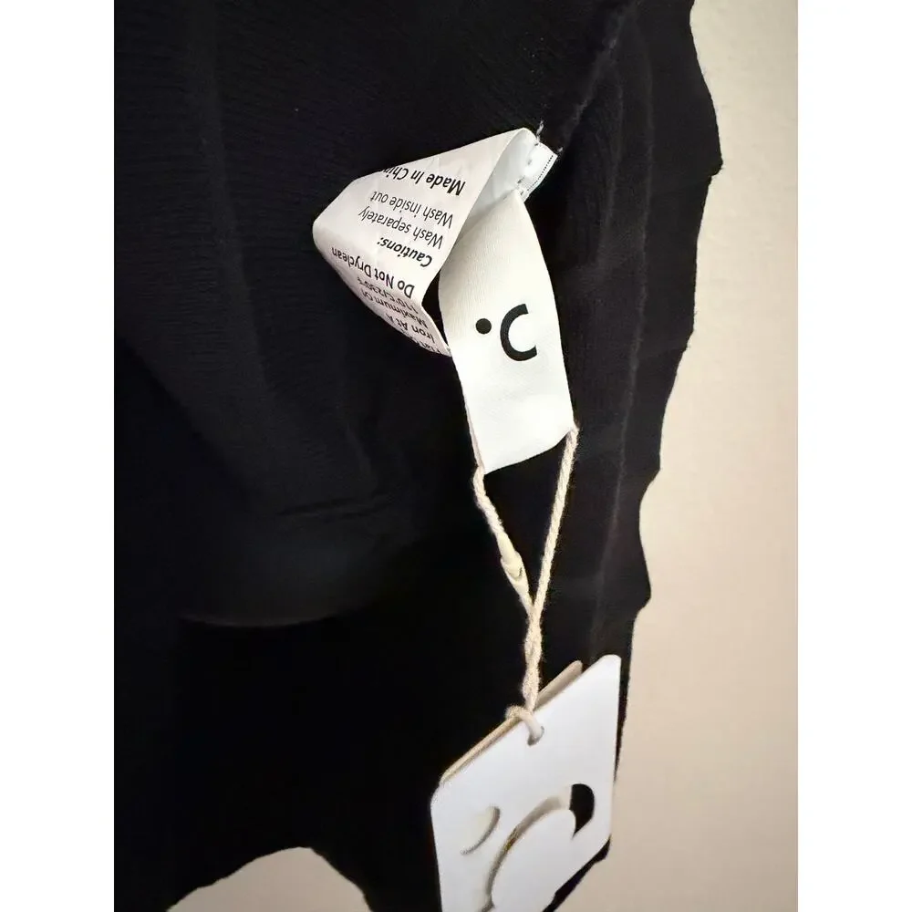 🌟 NWT Commense Black Mini Dress with Adorable White Bow Detail 🌟 - Picture 6 of 7